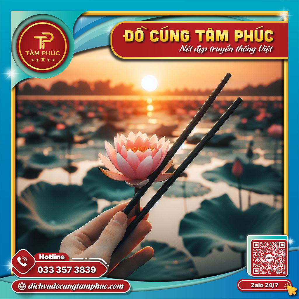 Đũa hoa cúng Mụ đầy tháng