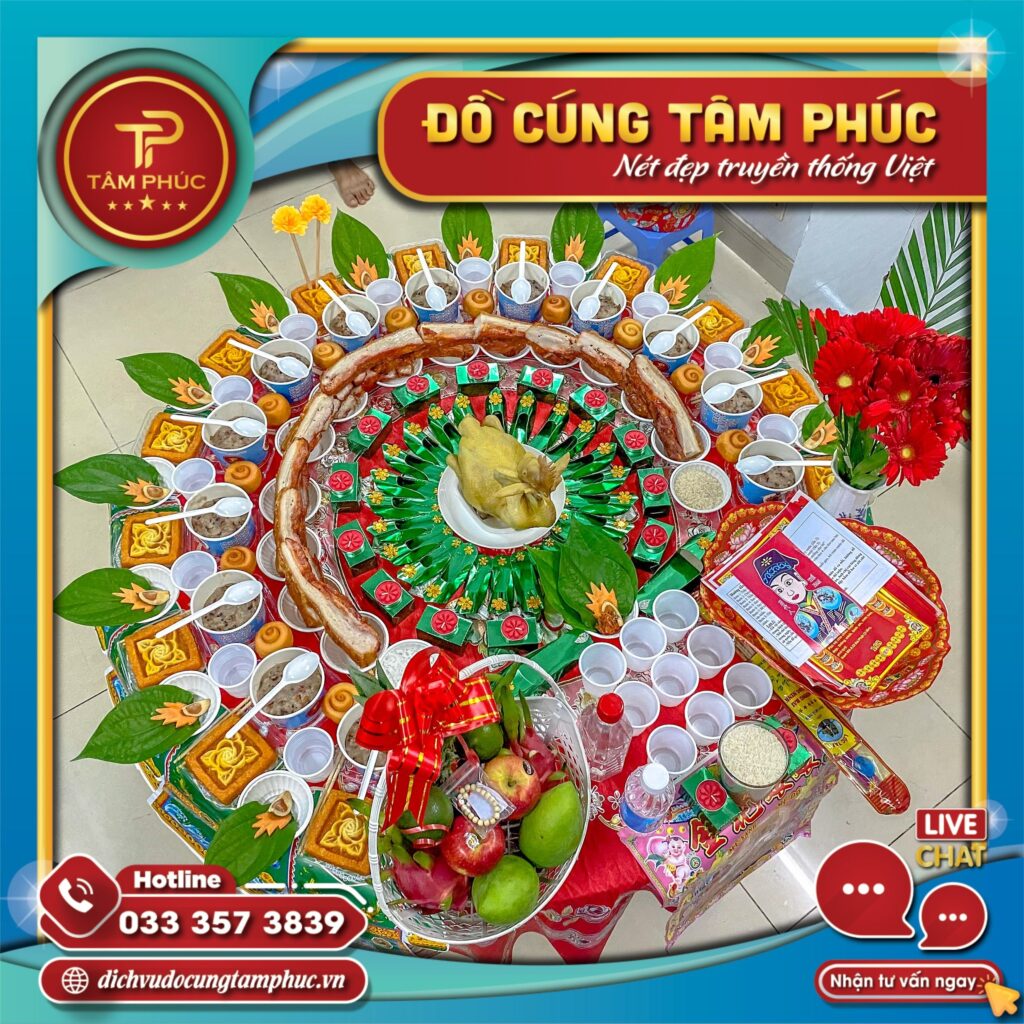 Mâm cúng Mụ đơn giản