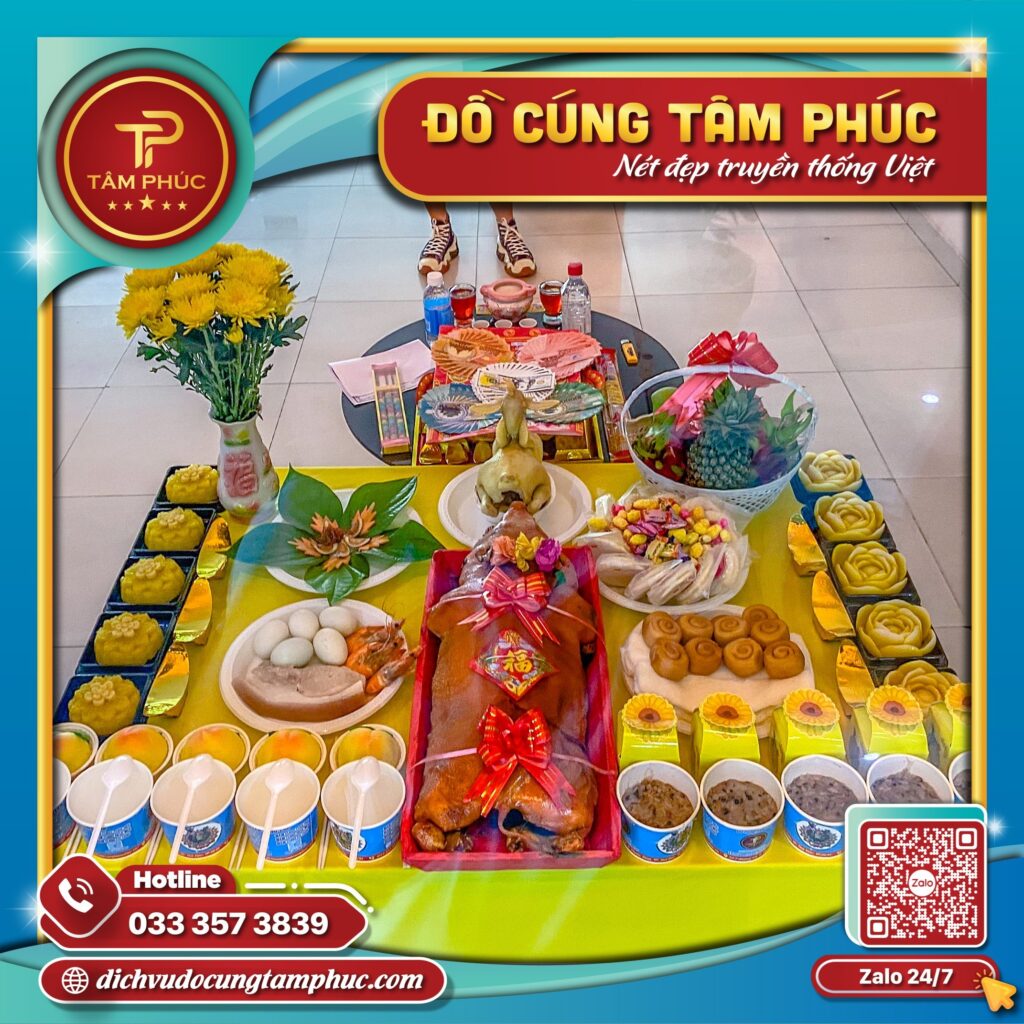 Mâm cúng khai trương cửa hàng mới