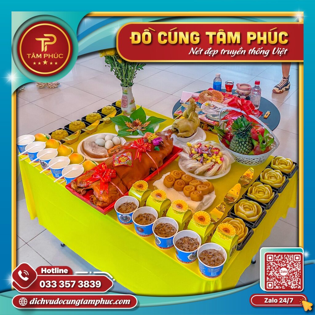 Mâm cúng khai trương quán cà phê