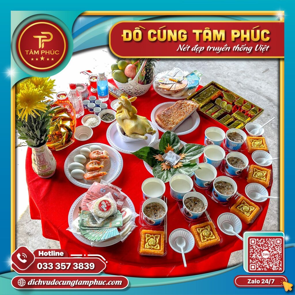 Mâm cúng khai trương cửa hàng cà phê