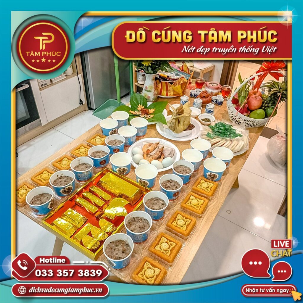 Mâm cúng nhập trạch đơn giản