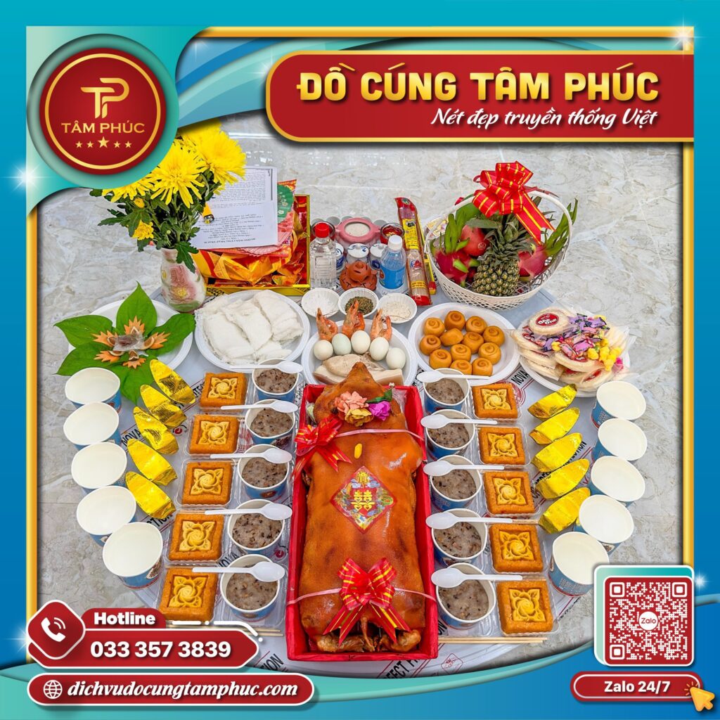 Mâm cúng về nhà mới