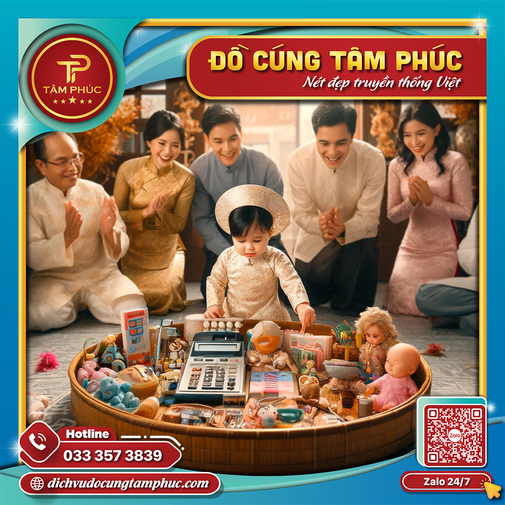 Mâm bốc đồ vật thôi nôi