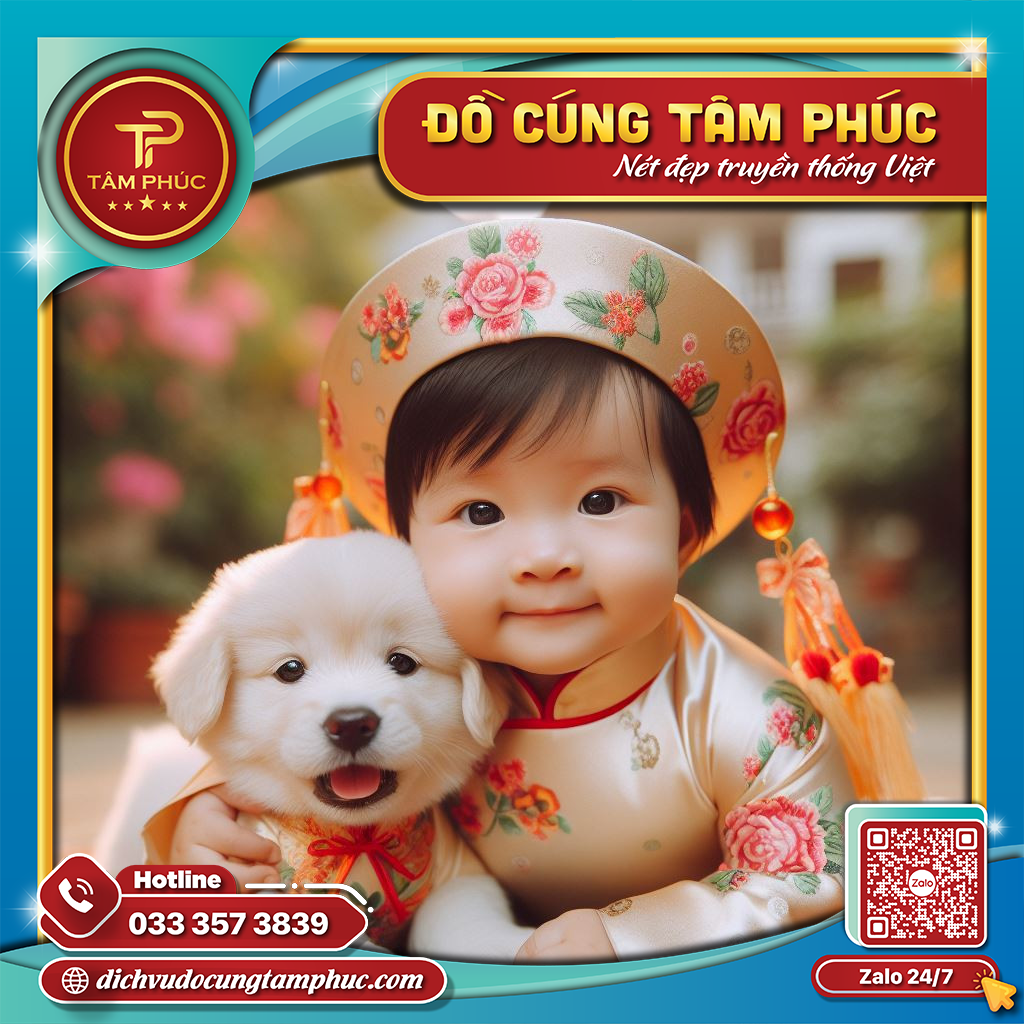 Cúng thôi nôi cho bé gái miền Nam