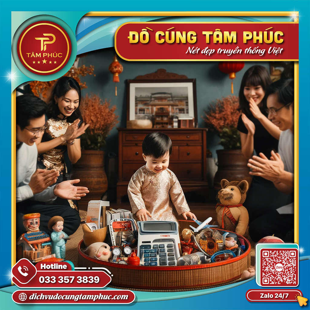 Mâm bốc thôi nôi cho bé