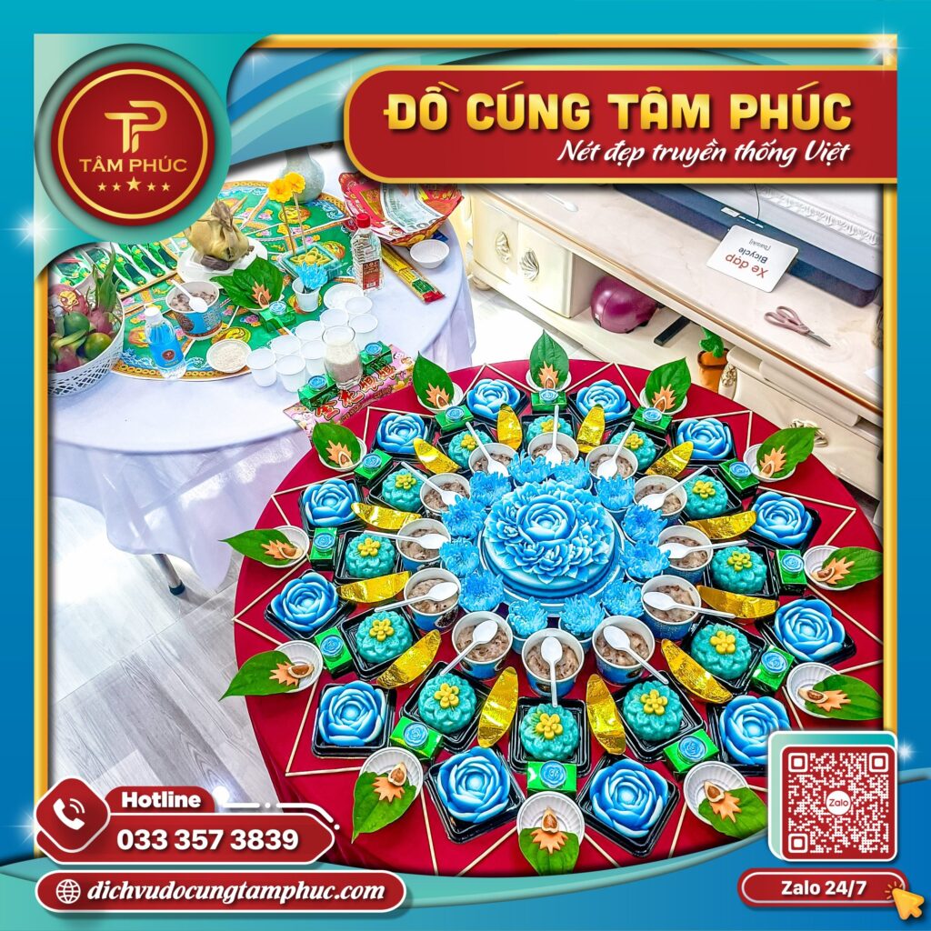 Mâm cúng Mụ cho bé trai trọn gói