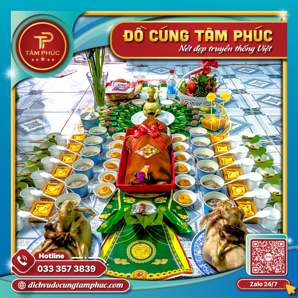 Mâm cúng đầy tháng bé trai giá rẻ