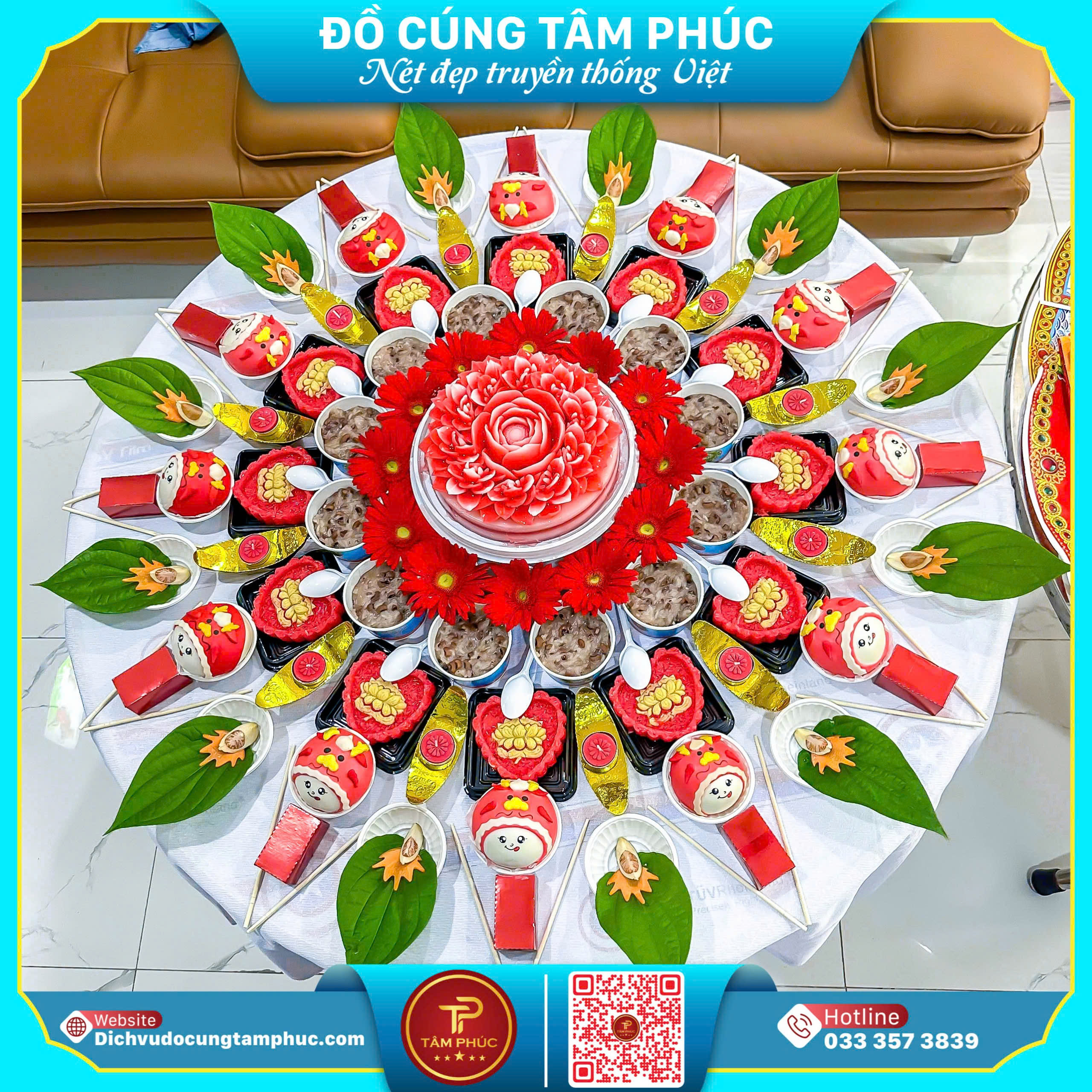 Mâm cúng căn cho bé trai có gì